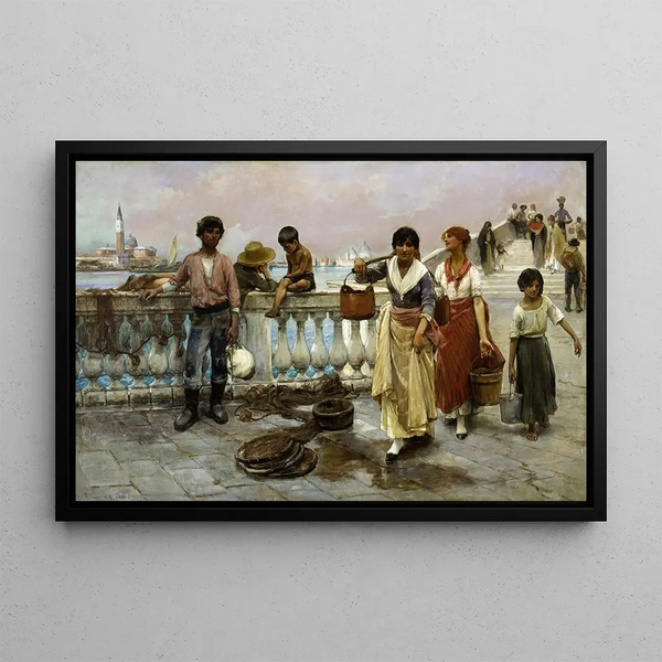 Thomas Wilmer Dewing - Water Carriers Venice.webp