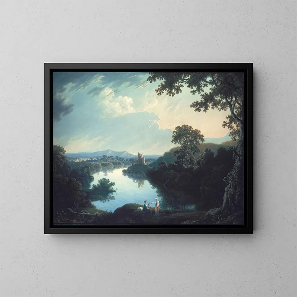Landschap in Wales - Thomas Wright — ingelijst kunstwerk aan de muur