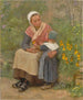 April in Bretagne - Théophile Louis Deyrolle — weergave van het kunstwerk