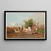 Levensstijl van gevogelte - Théophile Victor Emile Lemmens — ingelijst kunstwerk aan de muur