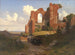 Uitzicht op de thermen van Caracalla in Rome - Thorald Læsøe — weergave van het kunstwerk