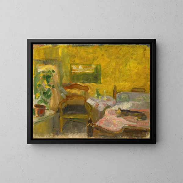 Interior Painting - Thorvald Erichsen — framed artwork on a wall