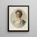 Portrait painting of Wilhelmine, Queen of the Netherlands - Thérèse Schwartze — framed artwork on a wall