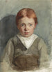 Portrait of a young boy with red hair facing forward - Thérèse Schwartze — artwork view