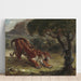 Reproductie van het schilderij Tijger en slang - Eugène Delacroix