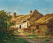 Een boerderij - Tina Blau — weergave van het kunstwerk