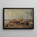Fleur an der Thei - Tina Blau — ingelijst kunstwerk aan de muur