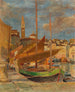 In de haven van Piran - Tina Blau — weergave van het kunstwerk