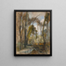 Les jardins du Prater après la pluie - Tina Blau — framed artwork on a wall