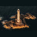 Fotoprint van de zee - De vuurtoren van Goury