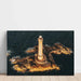 Fotoprint van de zee - De vuurtoren van Goury