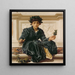 Tissant la couronne - Frederic Leighton — framed artwork on a wall