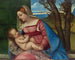 Maagd met Kind - Titian — weergave van het kunstwerk
