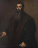 Portret van de handelaar en verzamelaar uit Neurenberg Willibald Imhoff de Oude 1519-1580 - Titian — weergave van het kunstwerk