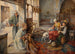 Bij de tapijtwinkel - Tito della Fralte — weergave van het kunstwerk