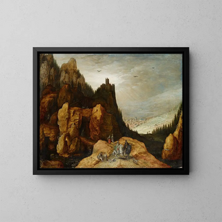 Tobias Verhaecht - Alpine Landscape with Castle.webp