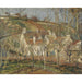 Reproductie van het schilderij van Toits rouges, coin de village, hiver - Camille Pissarro