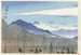 Uitzicht op de Mount Fuji vanaf het Station Kiyosato in Nagano - Tokuriki Tomikichirō — weergave van het kunstwerk