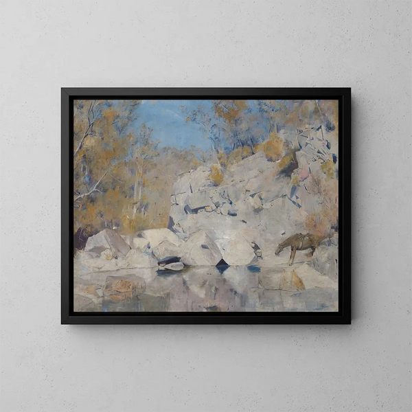 In a Corner at Macintyre - Tom Roberts — framed artwork on a wall