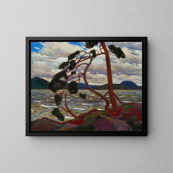 The West Wind - Tom Thomson — framed artwork on a wall