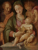 De Heilige Familie met het kind Johannes de Doper - Tommaso d'Antonio Manzuoli — weergave van het kunstwerk