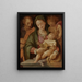 De Heilige Familie met het kind Johannes de Doper - Tommaso d'Antonio Manzuoli — ingelijst kunstwerk aan de muur