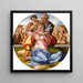 Tondo Doni - Michelangelo — ingelijst kunstwerk aan de muur
