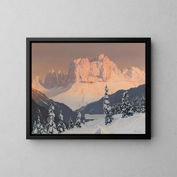 The Rose Garden of Saint Cyprien - Toni Haller — framed artwork on a wall
