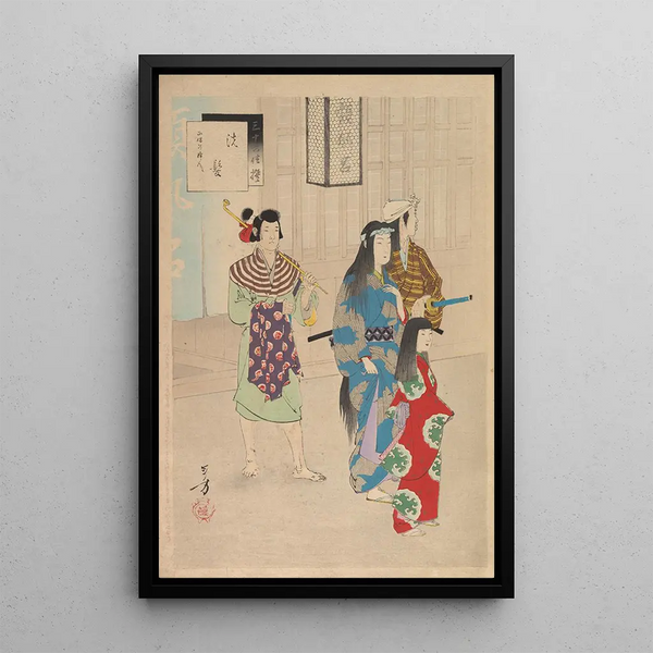 Toshikata Mizuno - Noblewomen of the Tokugawa Period Thirtysix Beauties Sanjuroko kasensoro Pl13.webp