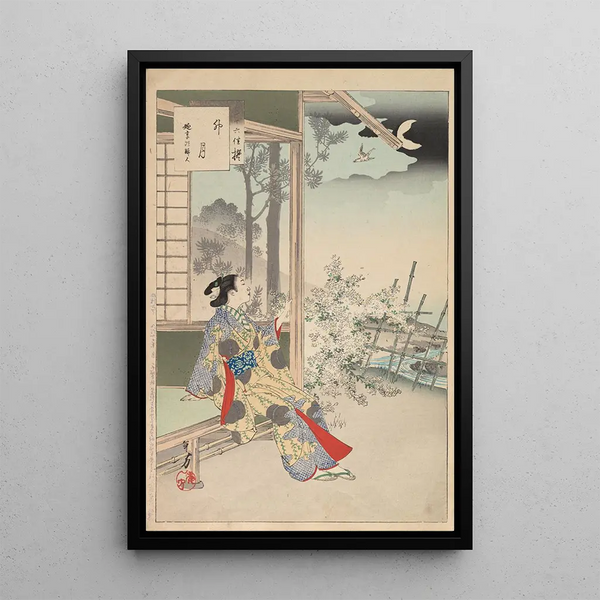 Toshikata Mizuno - Noblewomen of the Tokugawa Period Thirtysix Beauties Sanjuroko kasensoro Pl18.webp