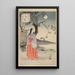 Nobele vrouwen uit de Tokugawa-periode Drieëndertig schoonheden Sanjuroko kasensoro Pl33 - Toshikata Mizuno — ingelijst kunstwerk aan de muur