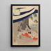 Nobles femmes de la période Tokugawa Trente-six beautés Sanjuroko kasensoro Pl34 - Toshikata Mizuno — framed artwork on a wall