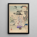 Nobles femmes de la période Tokugawa Trente-six beautés Sanjuroko kasensoro Pl36 - Toshikata Mizuno — framed artwork on a wall