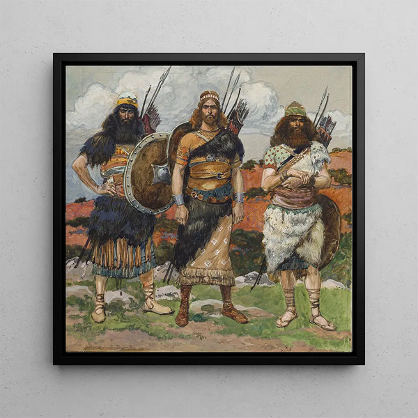 Trois des capitaines de David - James Tissot