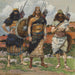 Drie van de kapiteins van David - James Tissot — weergave van het kunstwerk