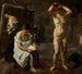 Drie vrouwen in de atelier - Max Beckmann — weergave van het kunstwerk