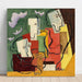 Reproductie van het schilderij Drie personages - Louis Marcoussis