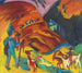 Troupeau de Chèvres Rentrant - Ernst Ludwig Kirchner — weergave van het kunstwerk