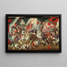 Chronique de la soumission de Kagoshima, Bataille autour du château de Kumamoto - Tsukioka Yoshitoshi — ingelijst kunstwerk aan de muur