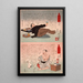 Een ambtenaar, een schoonmoeder - Tsukioka Yoshitoshi — ingelijst kunstwerk aan de muur