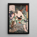 Inuta Kobungo Yasuyori doden een everzwijn - Tsukioka Yoshitoshi — ingelijst kunstwerk aan de muur