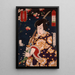 Brume De acteur Ichikawa Sadanji in de rol van Hoshikage Tsuchiemon - Tsukioka Yoshitoshi — ingelijst kunstwerk aan de muur