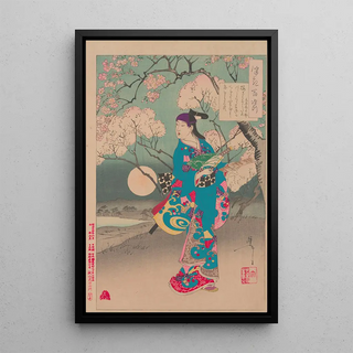 Tsukioka Yoshitoshi - Moon on the Sumida River.webp