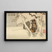 Nichiren in ballingschap op Sado - Tsukioka Yoshitoshi — ingelijst kunstwerk aan de muur
