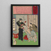 Tsukioka Yoshitoshi — ingelijst kunstwerk aan de muur