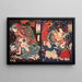 Seigen en Sakurahime Ange met twee kinderen - Tsukioka Yoshitoshi — ingelijst kunstwerk aan de muur