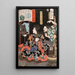 Shumitsu Kanja Yoshitaka die wordt weerspiegeld als rat in een spiegel - Tsukioka Yoshitoshi — ingelijst kunstwerk aan de muur