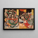 Tawaraya Tda en een draak, Ono no Komachi die bidt voor regen - Tsukioka Yoshitoshi — ingelijst kunstwerk aan de muur