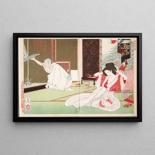 Tsukioka Yoshitoshi - The Story of Priest Nitt at Emmeiin.webp