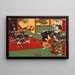 van Tokugawa Ietsuga die boogschiet - Tsukioka Yoshitoshi — ingelijst kunstwerk aan de muur